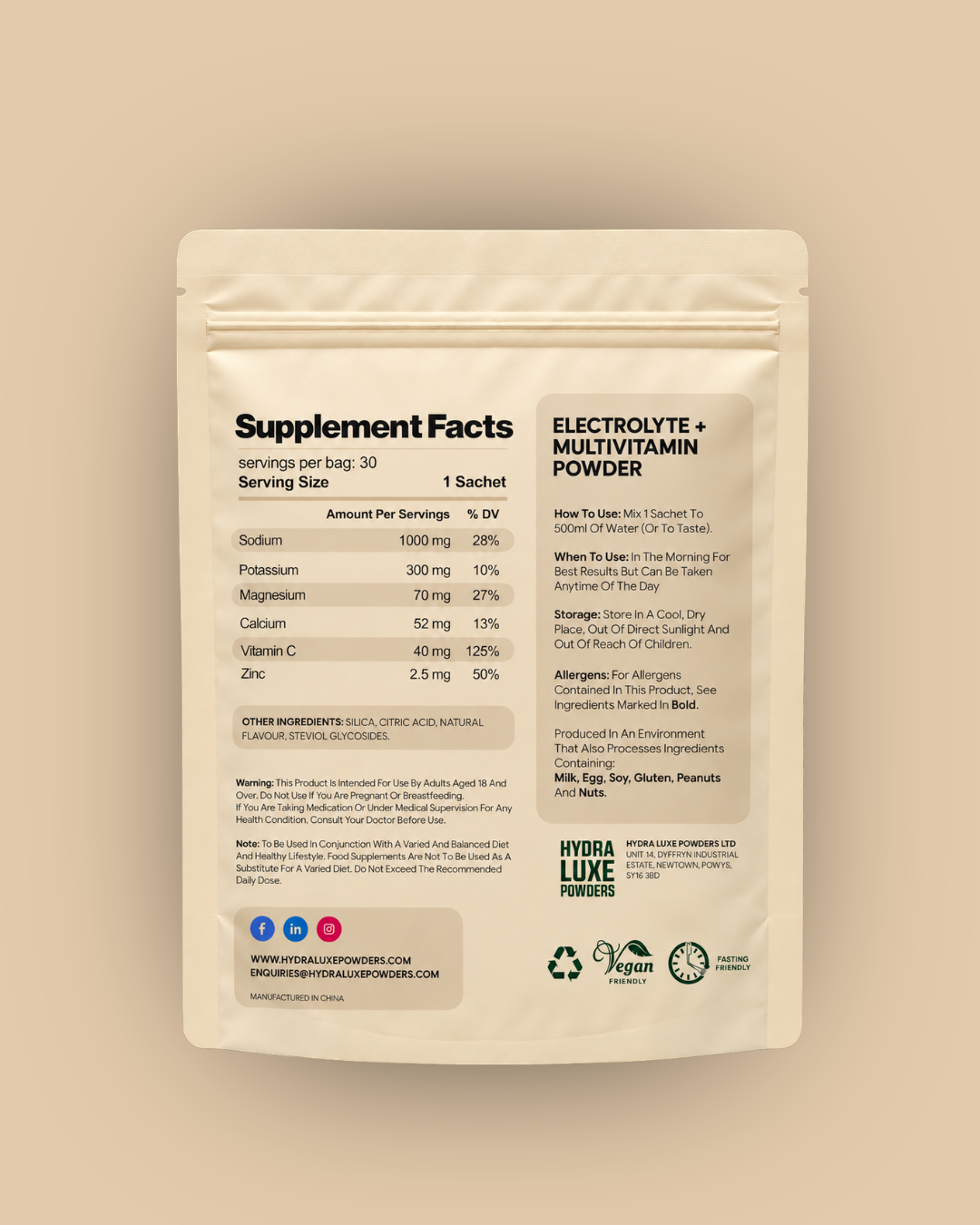 Electrolyte Powder